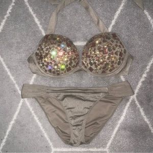 Victoria’s Secret Bejeweled Push-Up Bikini Swimsuit